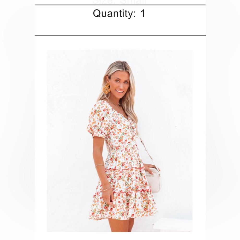 VICI floral babydoll dress NEW